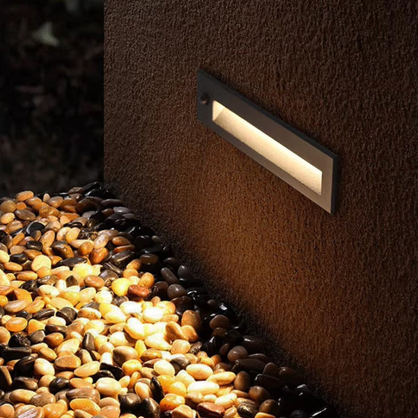 LED Embedded Outdoor Motion Sensor Wall Light